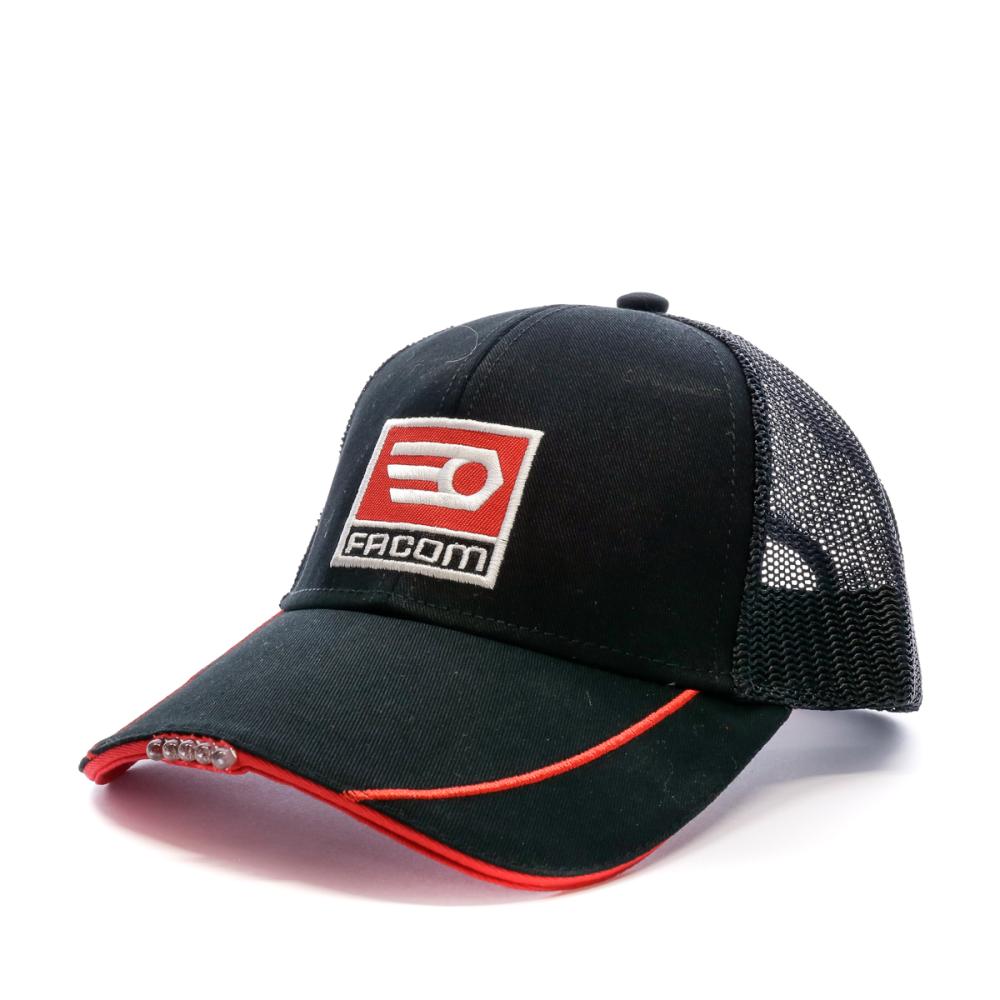 Casquette avec Led Noir Homme Facom WORK1 pas cher