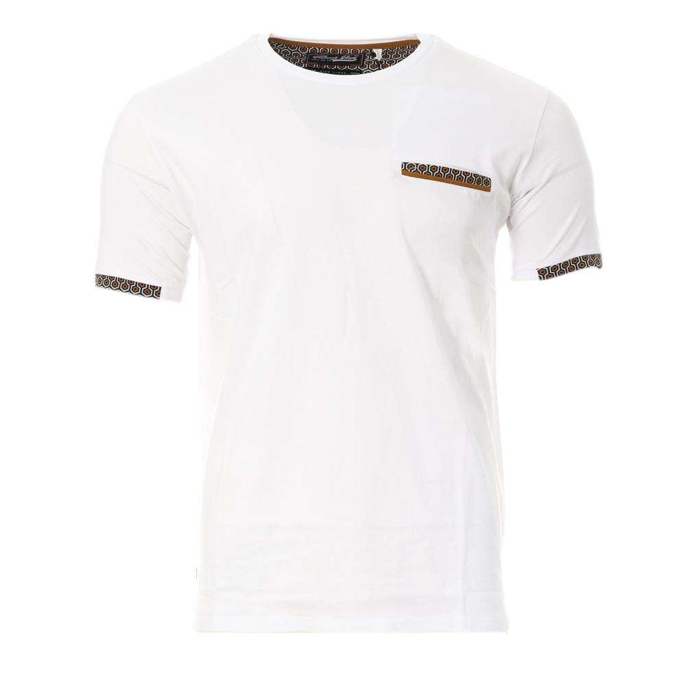 T-shirt Blanc Homme RMS26 Ethniques pas cher