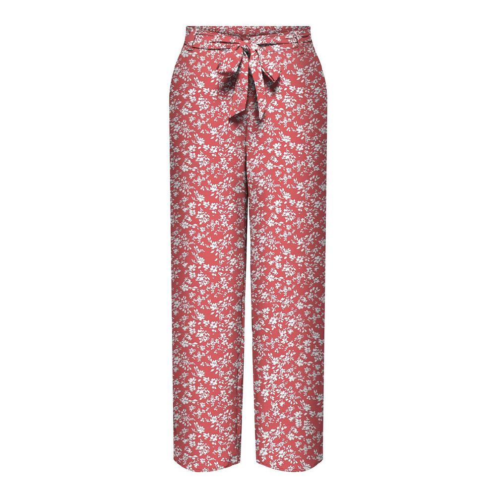 Pantalon Rose/Blanc Femme Only Nova Life Palazzo pas cher