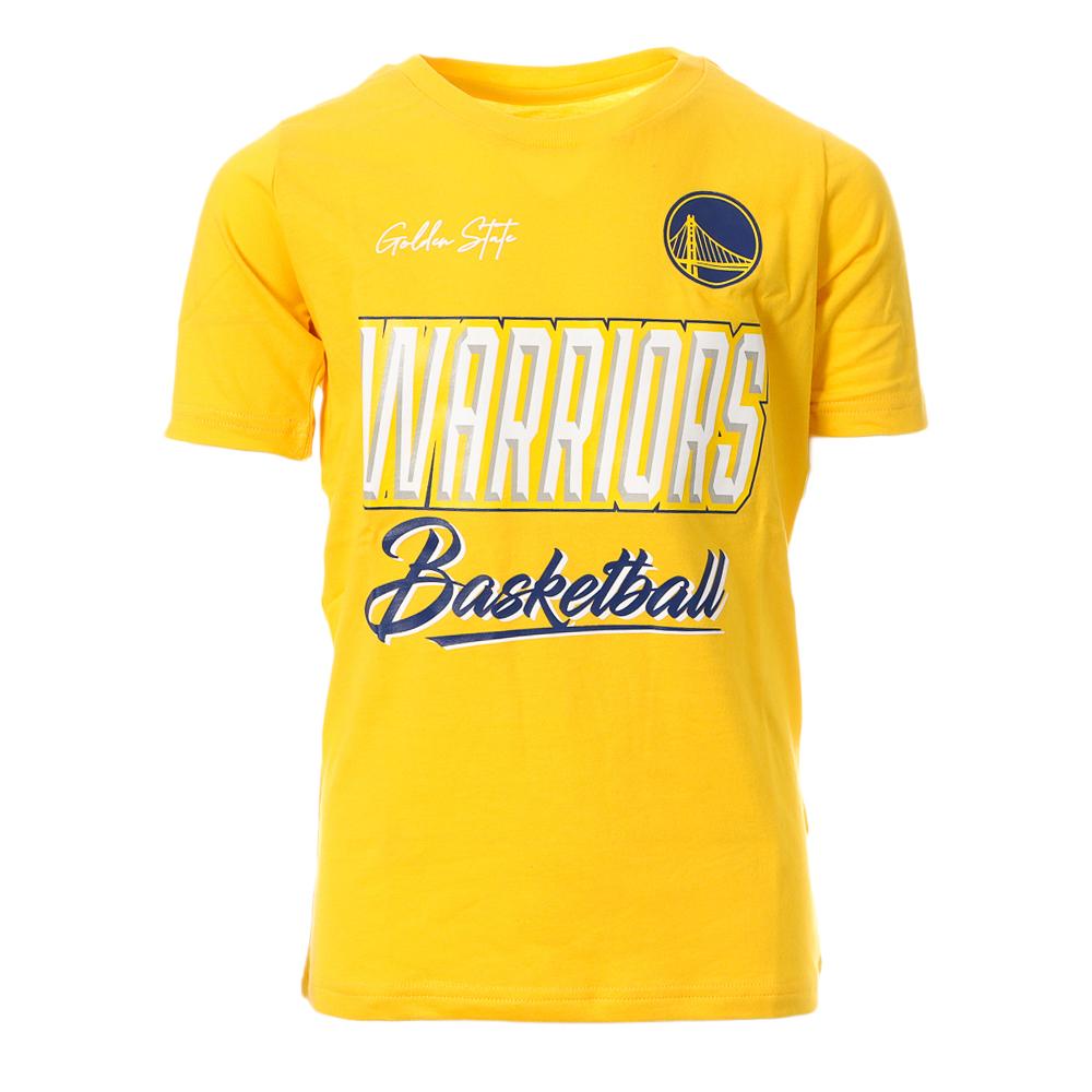 T-shirt Jaune/Blanc Garçon NBA Golden State Warriors pas cher