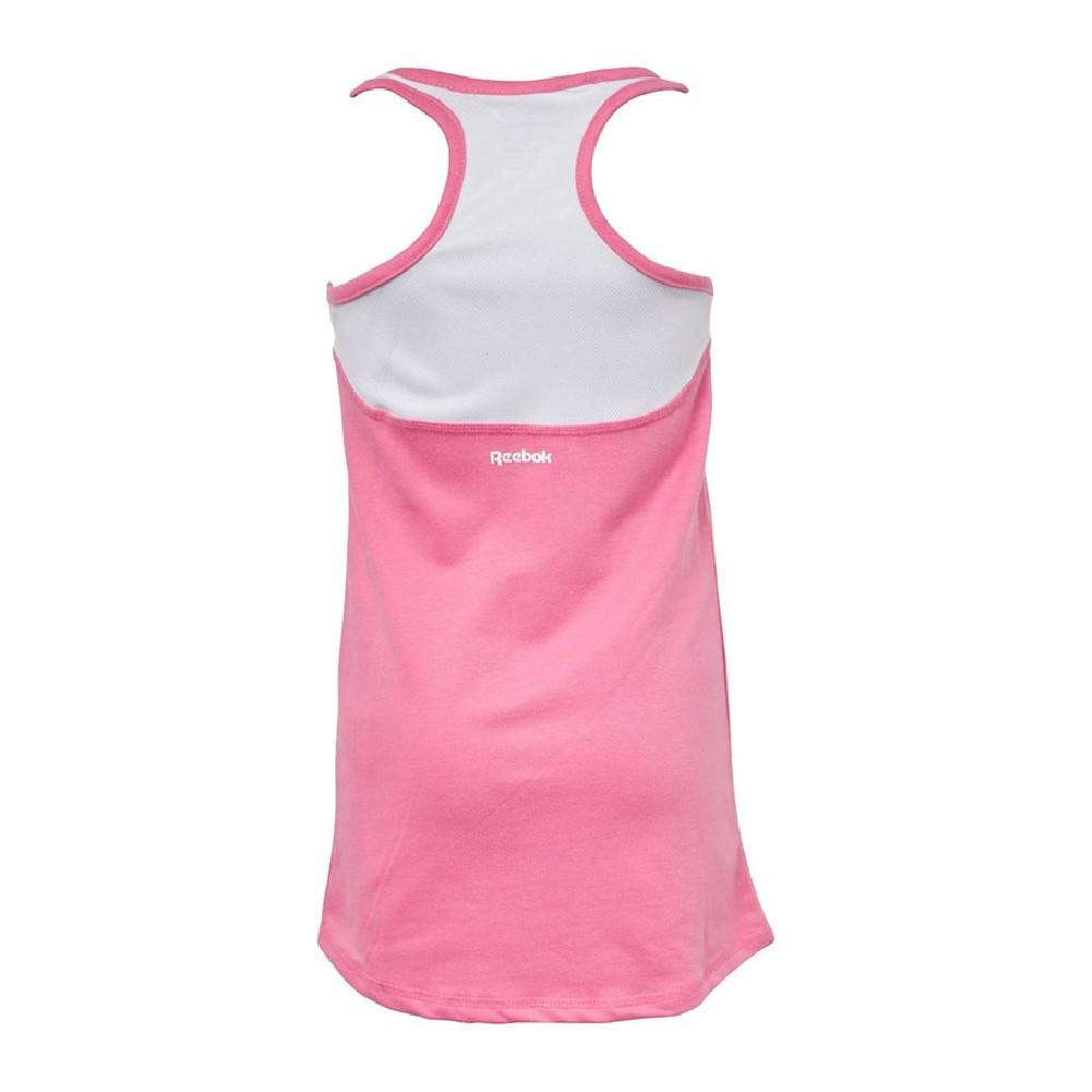 Débardeur rose fille Reebok Racer Longline Top vue 2