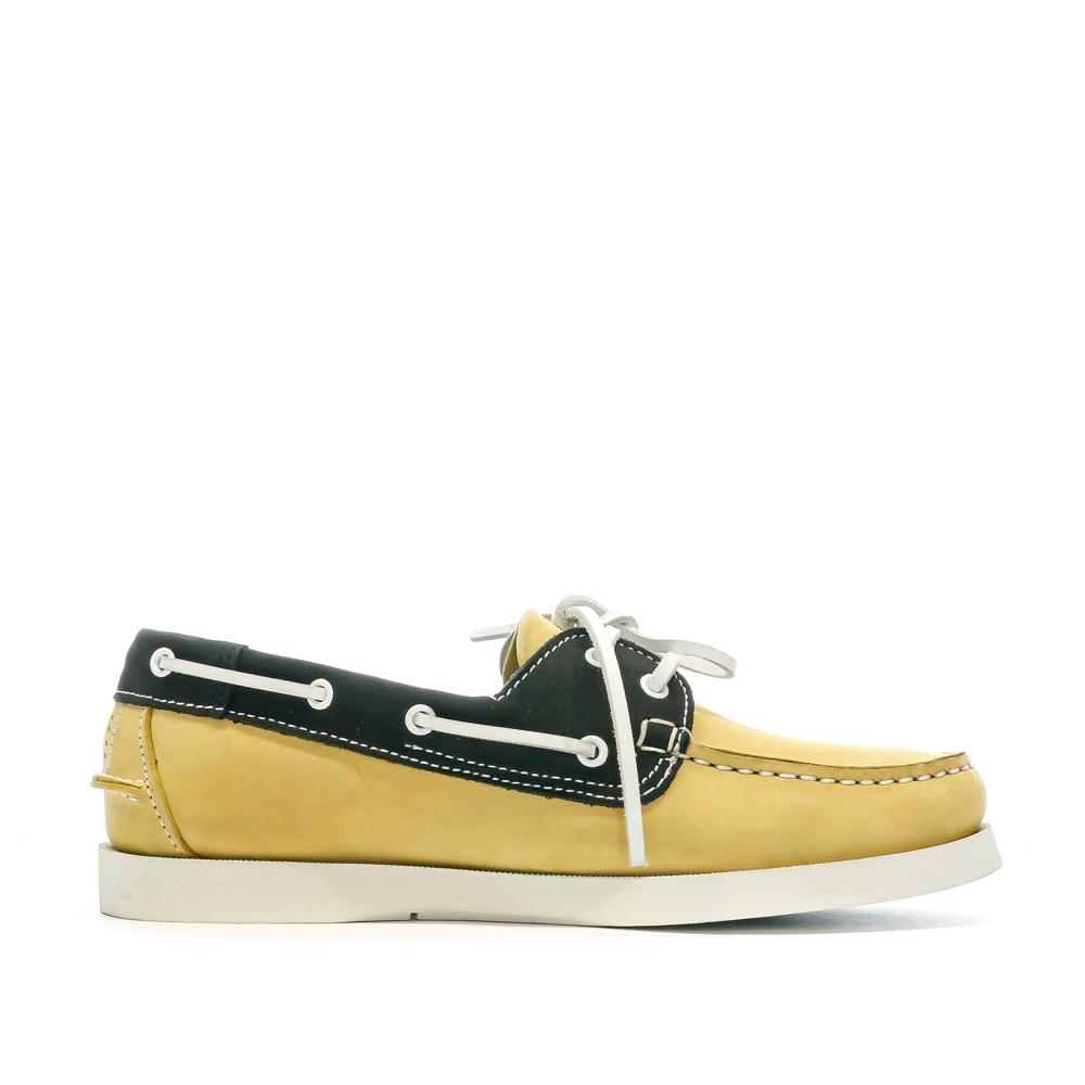 Chaussures bateaux Marine/Jaune Femme TBS PHENIS vue 2