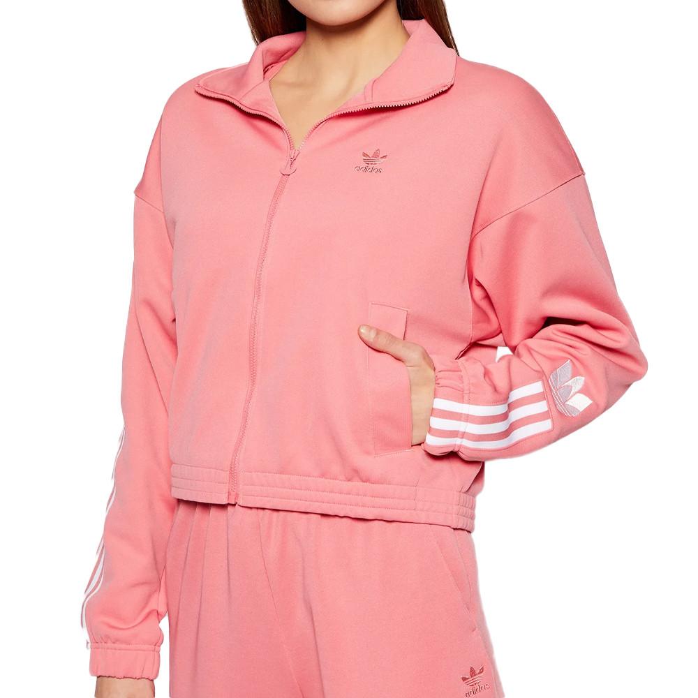 Veste de survetement Rose Femme Adidas Tracktop Espace des marques