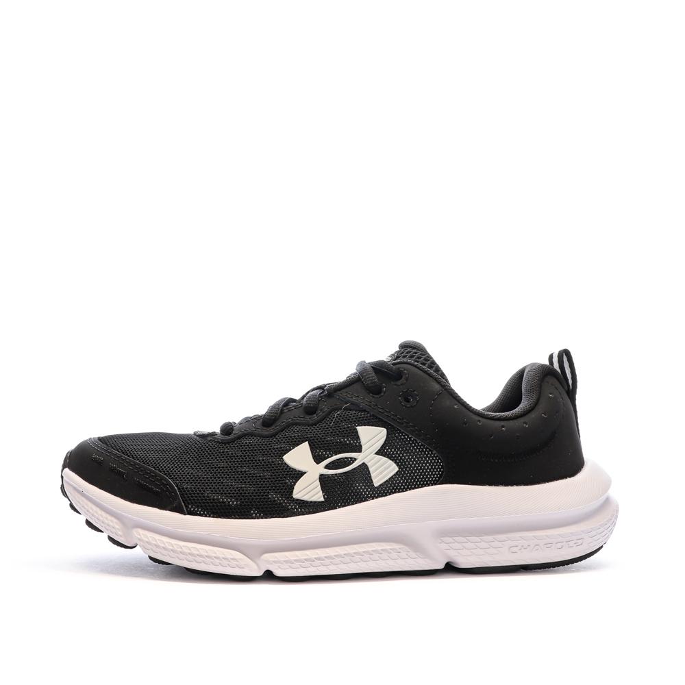 Chaussures de running Noire/Blanche Garçon Under Armour Bgs Assert pas cher