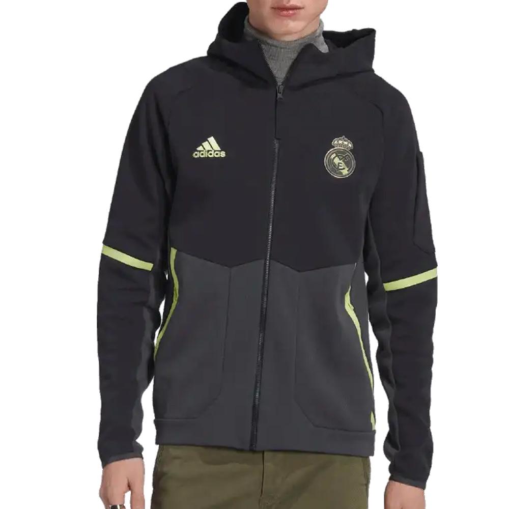 Réal Madrid Veste Noire Homme Adidas Anthem pas cher