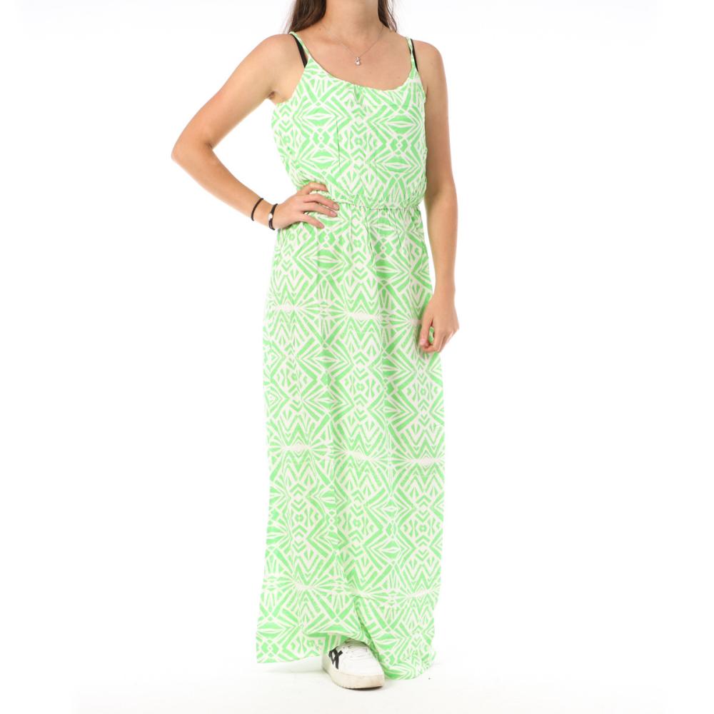 Robe Longue Verte clair Femme Only Nova pas cher