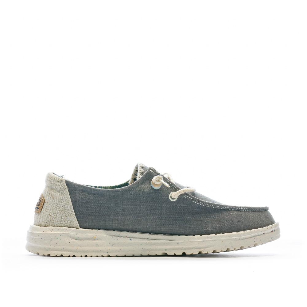 Chaussures Gris/Bleu Femme Hey Dude Wendy Fringe vue 2