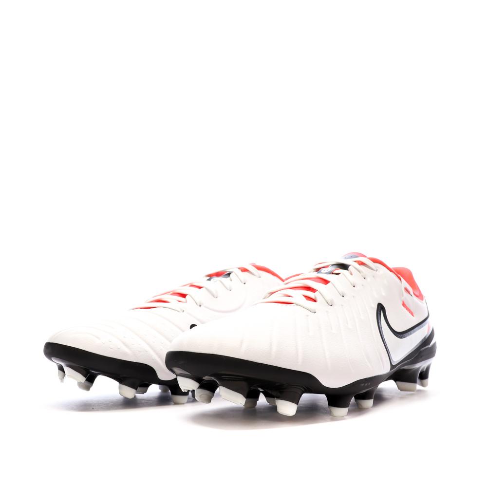 Chaussures de Foot Blanc/Rouge Homme Nike Legend 10 Academy FG/MG vue 6