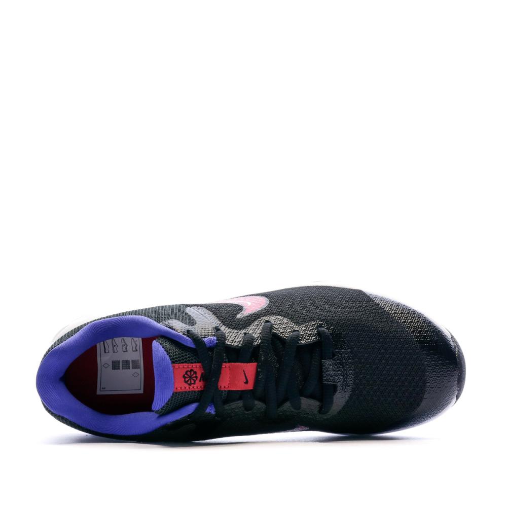 Chaussures de running Noires/Rouge Femme Nike Revolution 6 vue 4