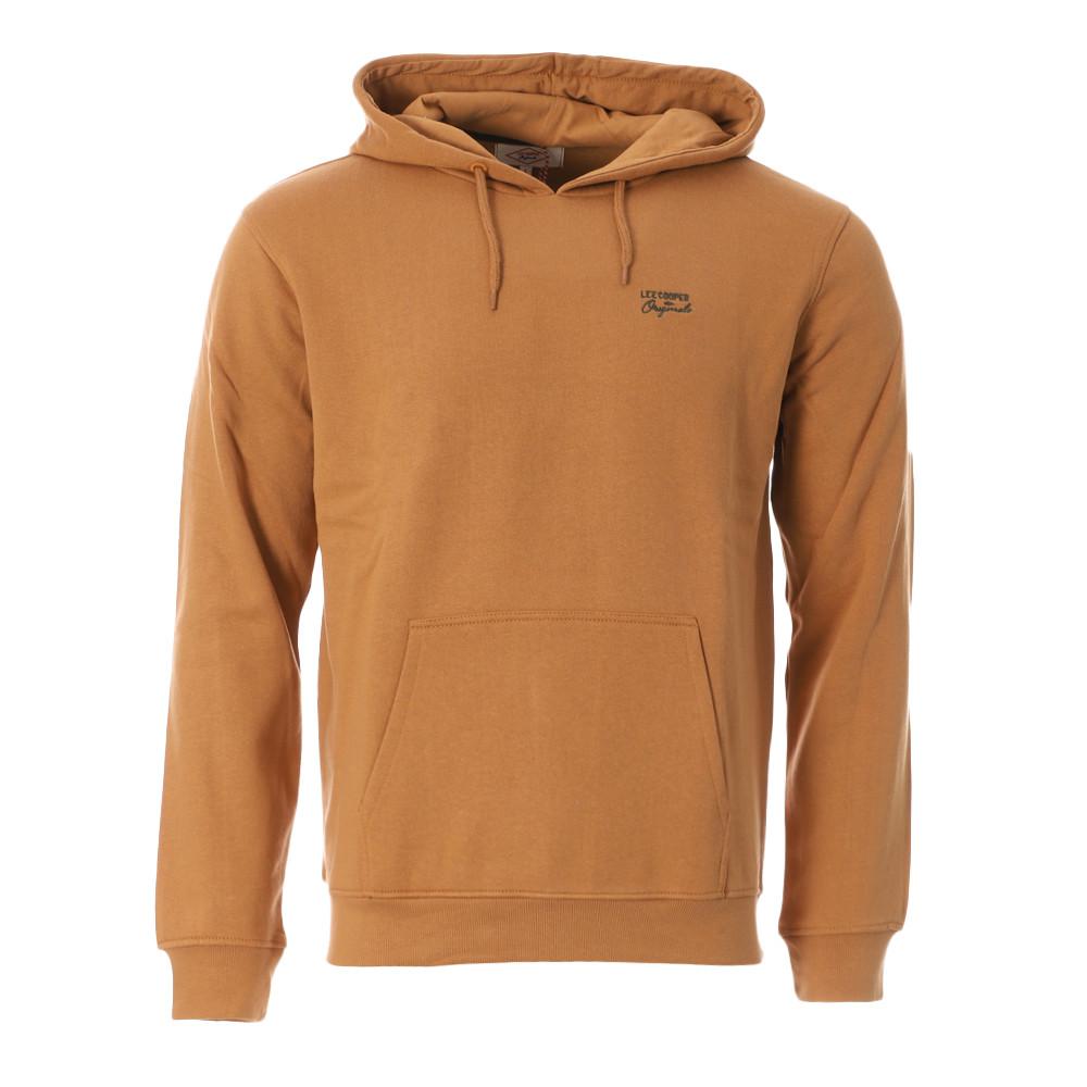 Sweat à Capuche Camel Homme Lee Cooper Odalo pas cher