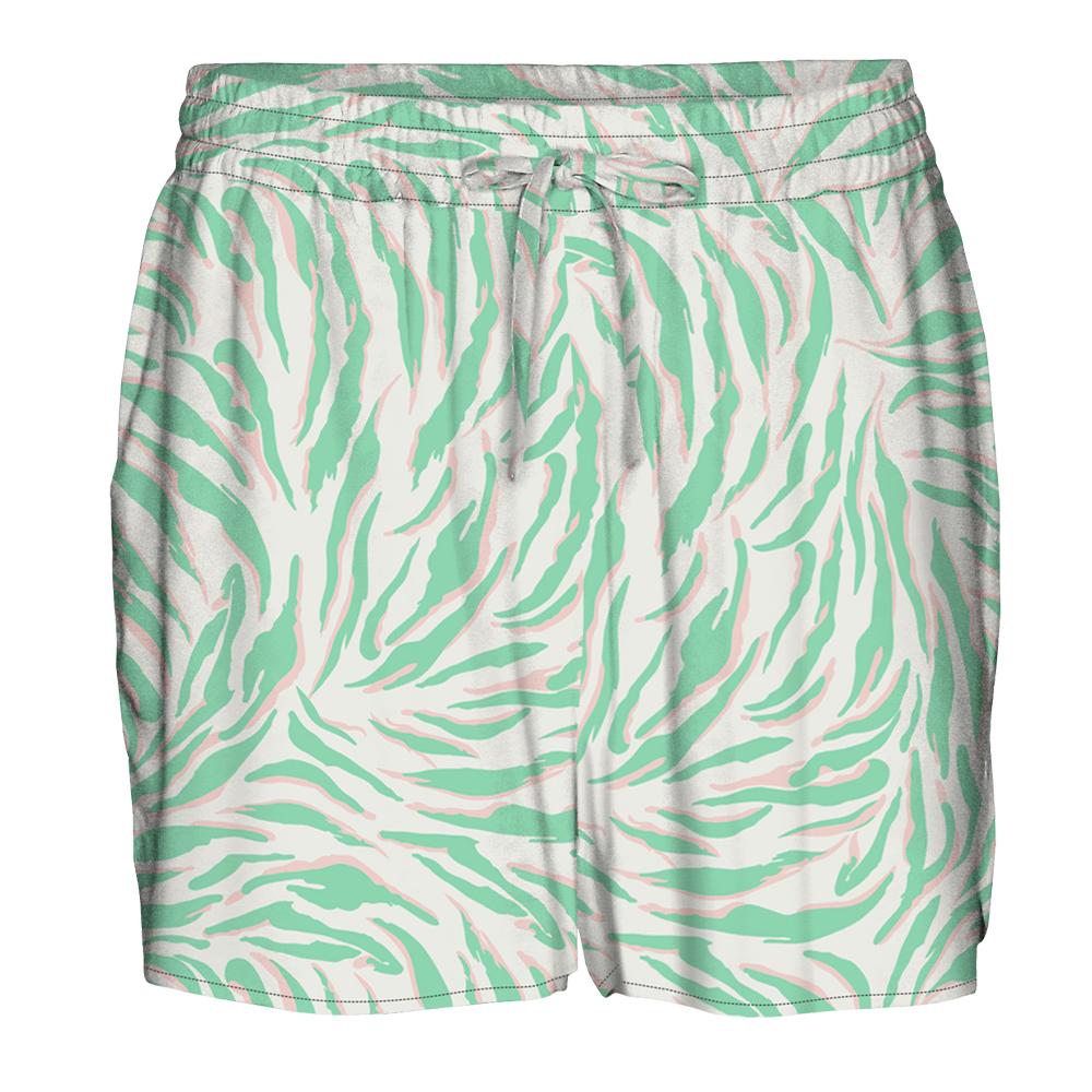 Short Beige/Vert à Motifs Femme Vero Moda Easy Joy pas cher