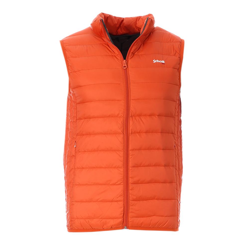 Doudoune Sans Manches Orange Homme Schott OAKLANDVRS pas cher