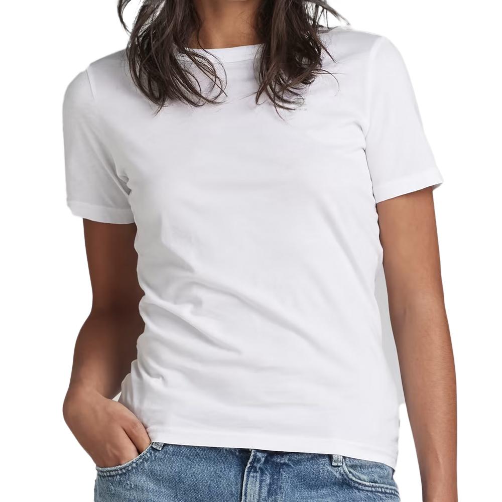 T-shirt Blanc Femme G-Star Raw Core pas cher