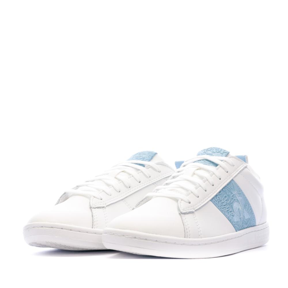 Baskets Blanc/Bleu Femme Le Coq Sportif Court Classic vue 6