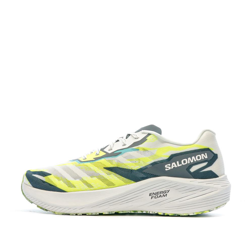 Chaussures de running Grises/Jaunes Homme Salomon Aero Volt pas cher