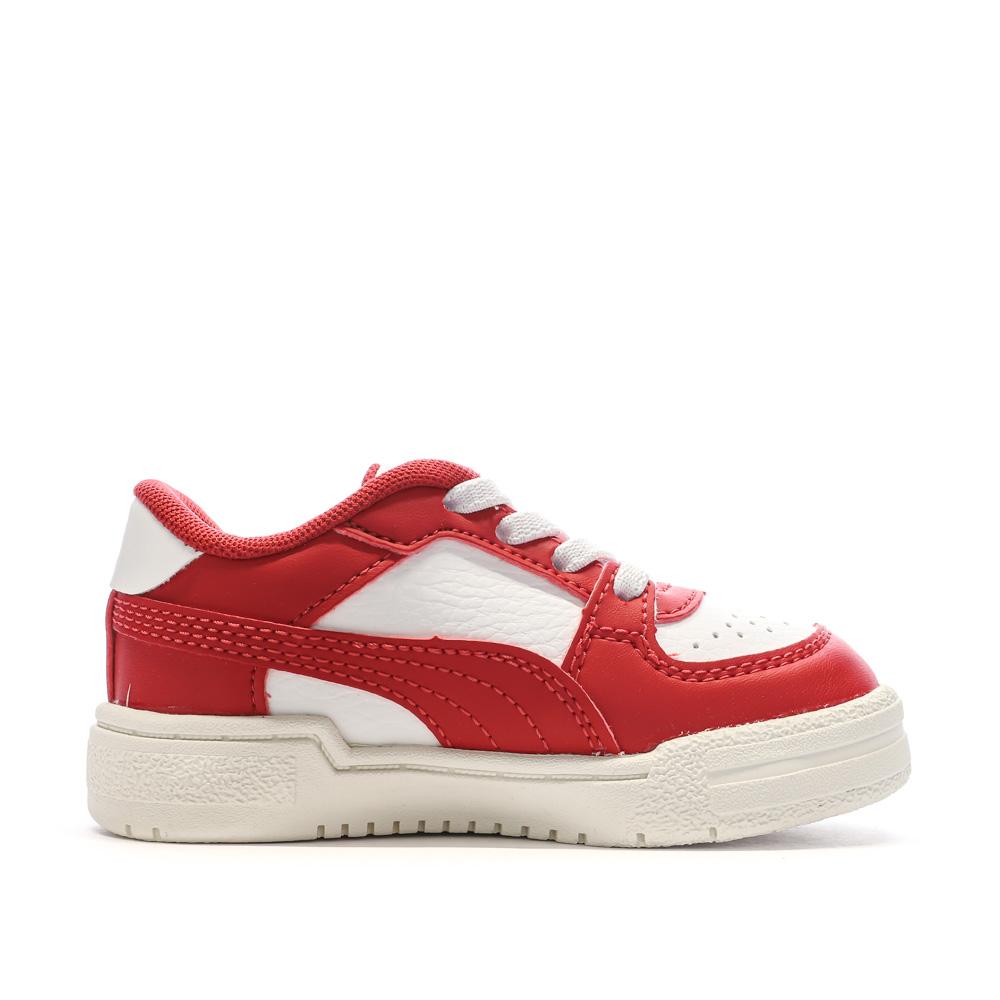 Baskets Blanches/Rouges Garçon Puma Pro Classic vue 2