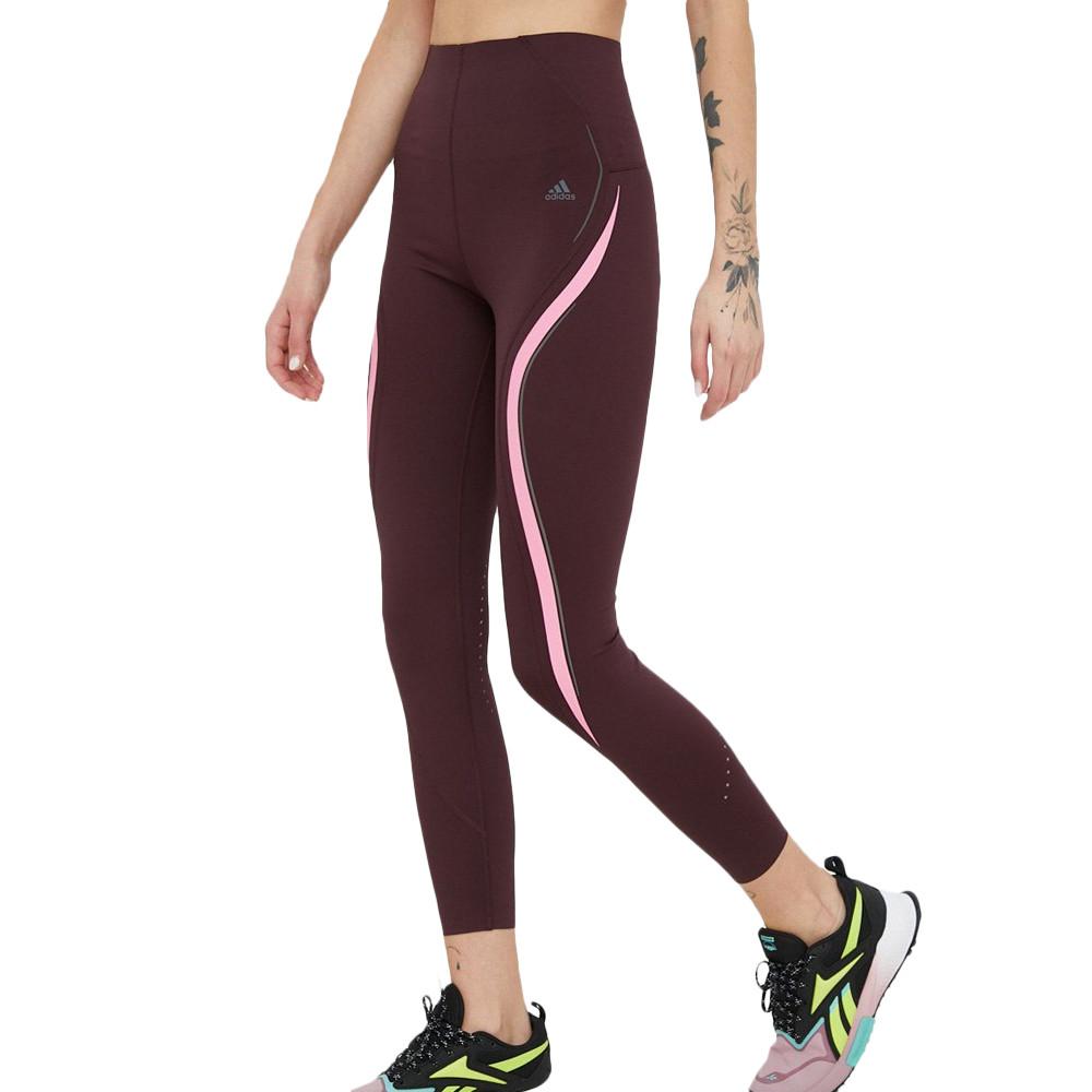 Legging de Sport Bordeaux Femme Adidas Luxe