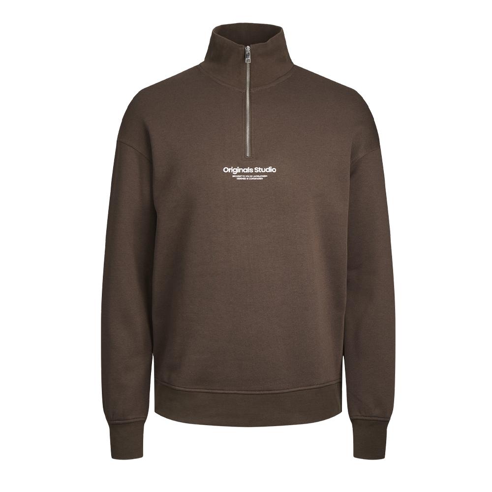 Sweat Marron Homme Jack & Jones Vesterbro pas cher