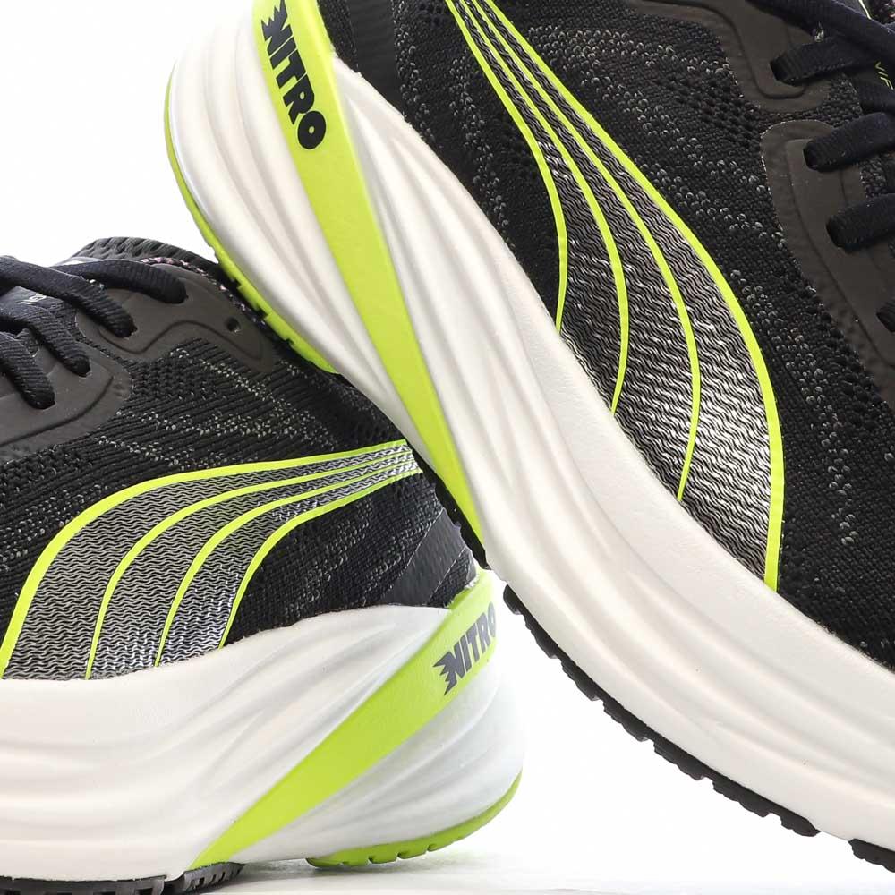 Chaussures de running Noires/Jaunes Homme Puma Magnify vue 7