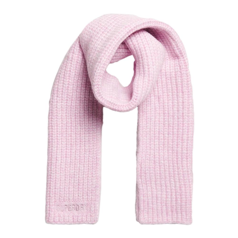 Écharpe Rose Femme Superdry Ribbed pas cher