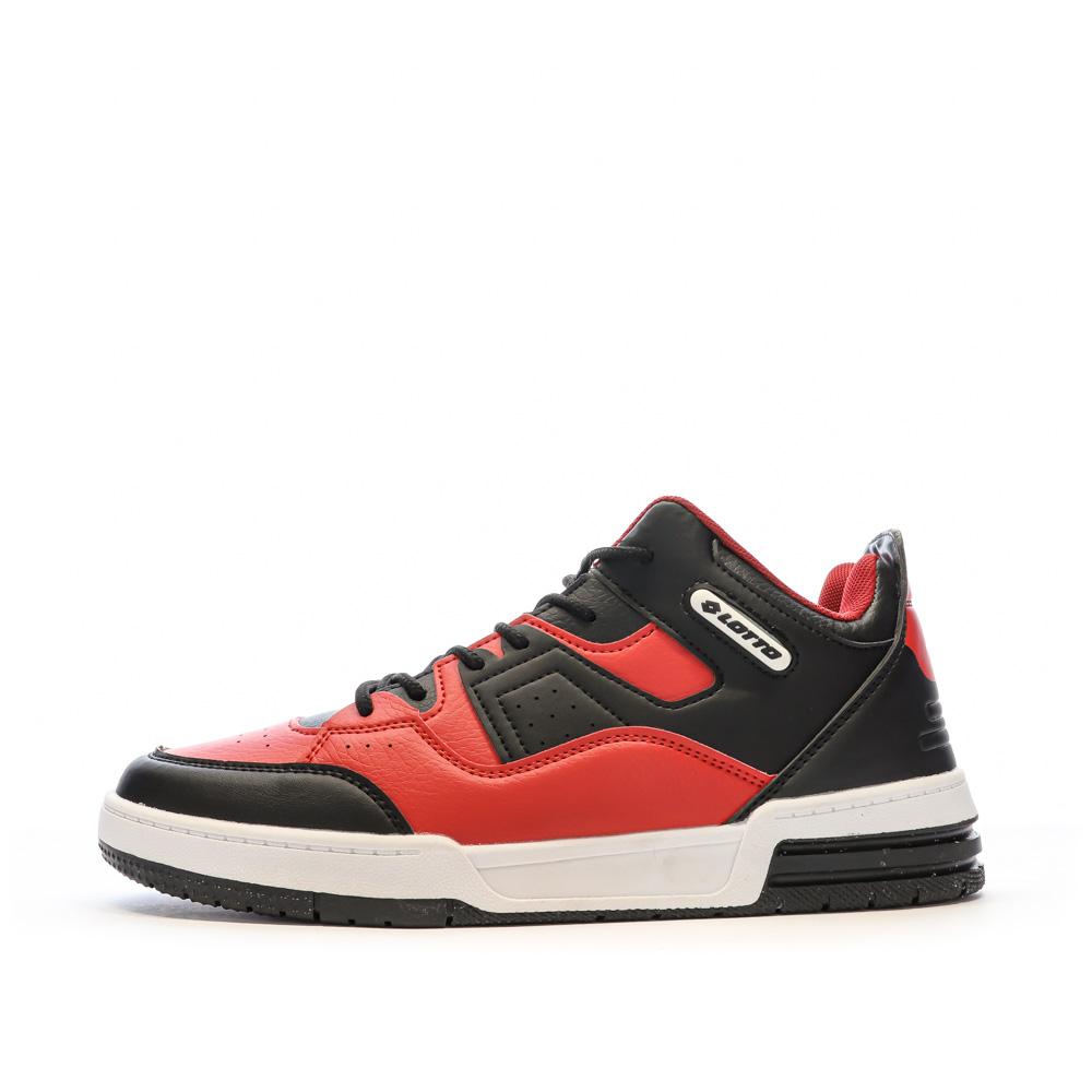 Baskets Rouges/Noires Homme Lotto Thirty 6 pas cher