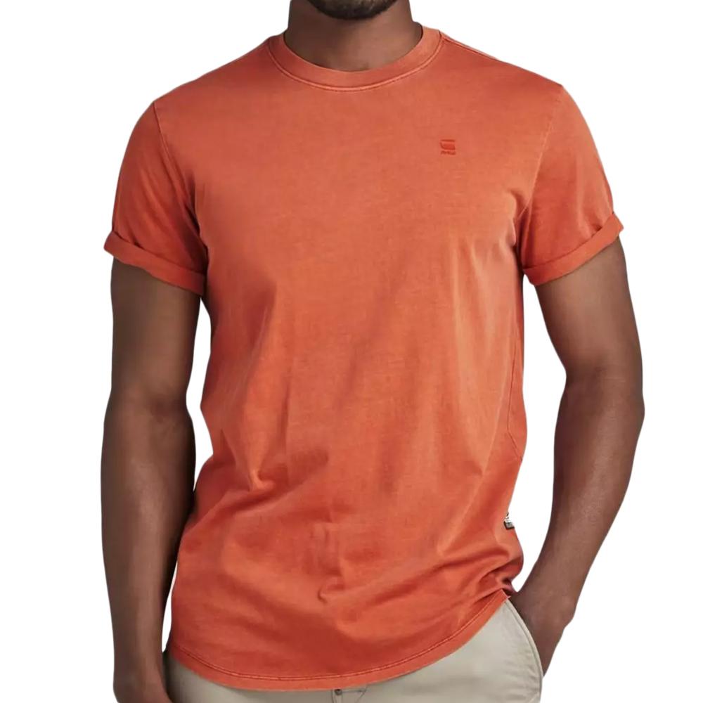 T-shirt Orange Homme G-Star Raw D16396-B353 pas cher