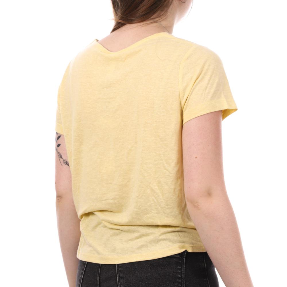 T-shirt Jaune Femme JDY Linette vue 2