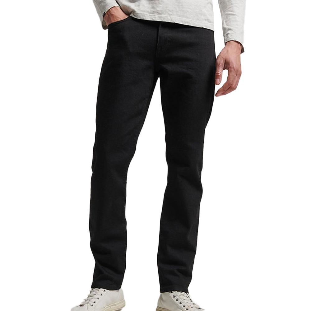 Jean Slim Noir Homme Superdry Vintage pas cher