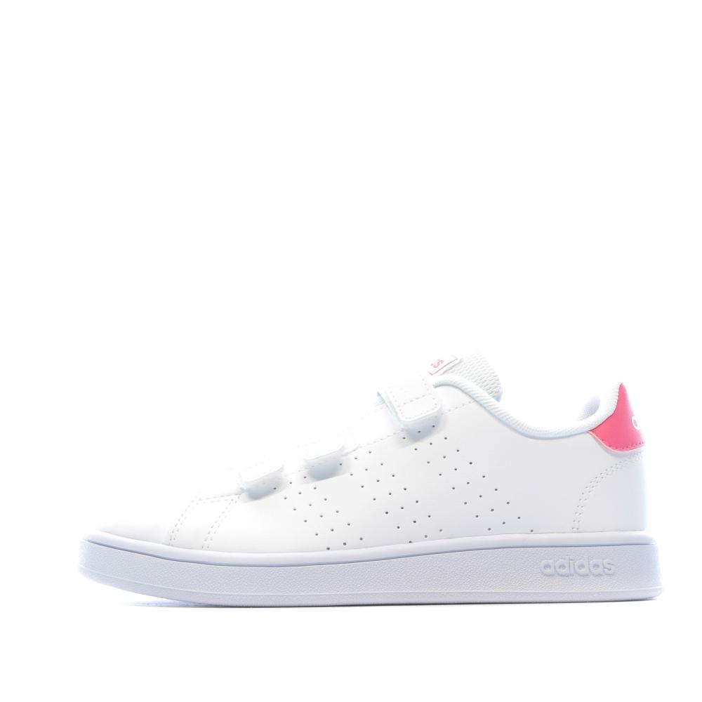 Baskets blanches Fille Adidas Advantage | Espace des marques