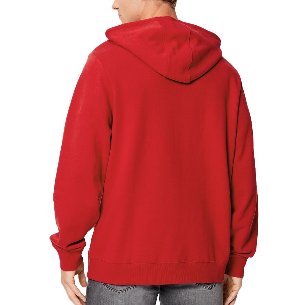 Sweat à Capuche Rouge Homme Guess Roy vue 2