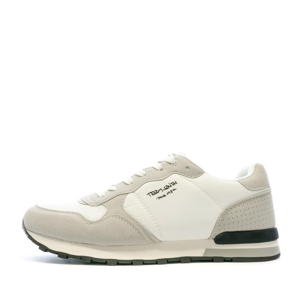 Baskets Blanc/Gris Homme Teddy Smith Retro pas cher