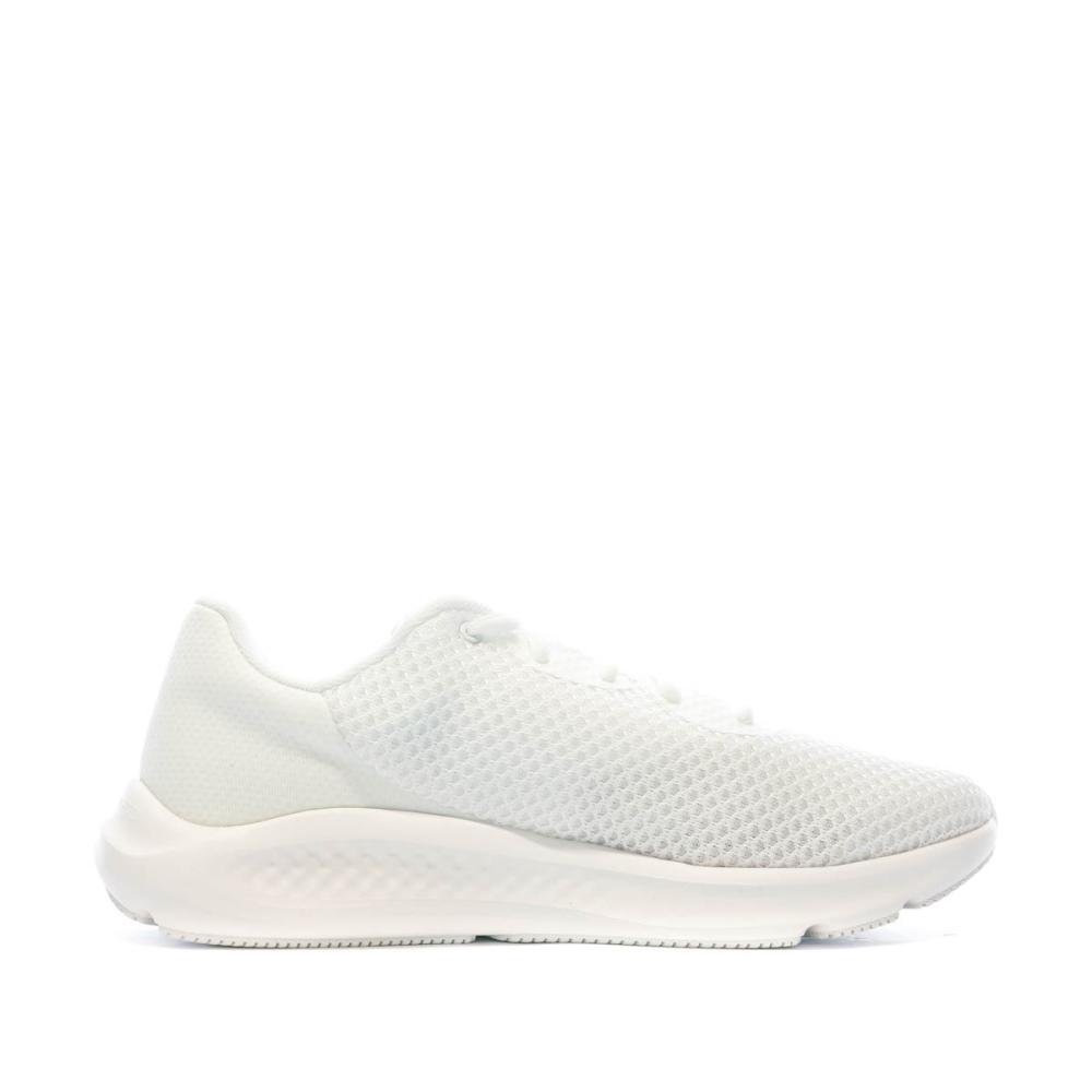 Chaussures de running Blanches Homme Under Armour Charged Pursuit 3 vue 2