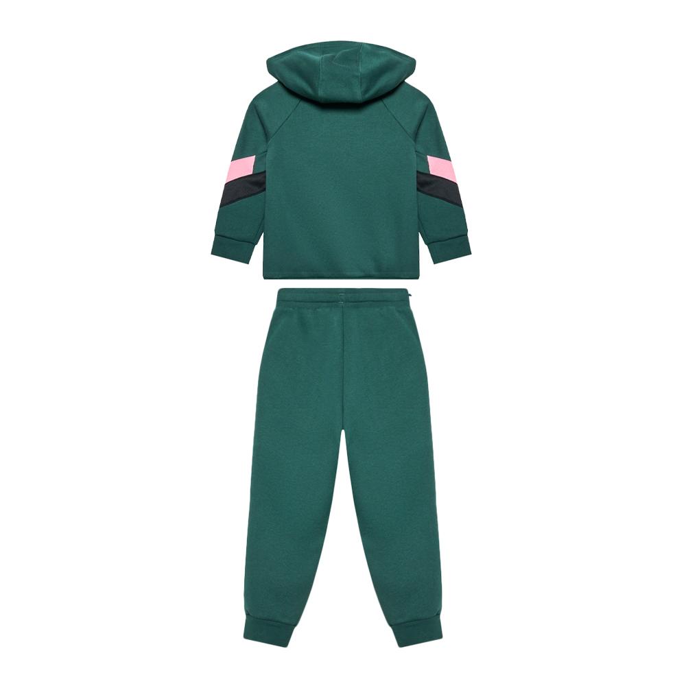 Ensemble de Survêtement Vert Garçon Adidas Hoodie Set vue 2