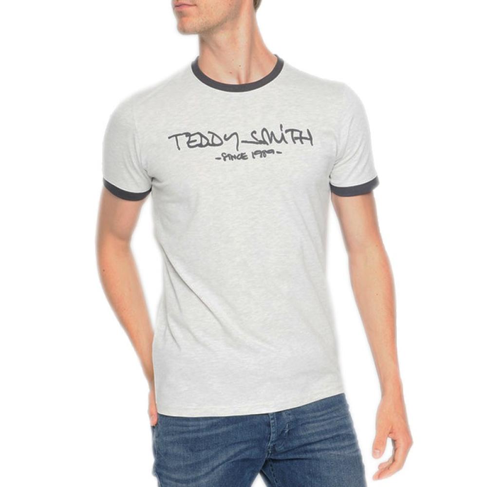 T-shirt Gris Chiné Garçon Teddy Smith Ticlass3 pas cher