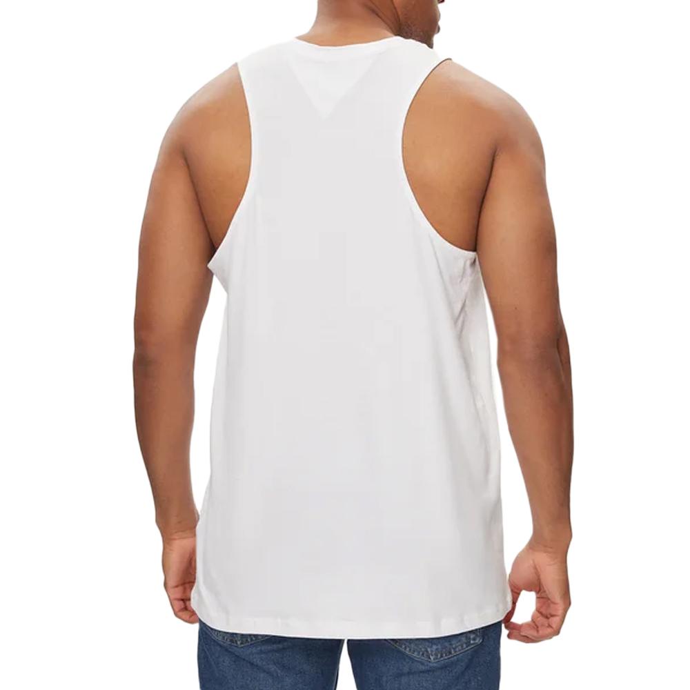 Débardeur Blanc Homme Tommy Hilfiger Flag Tank vue 2