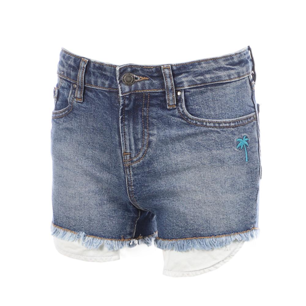 Short Bleu Jean Fille Teddy Smith Sister pas cher