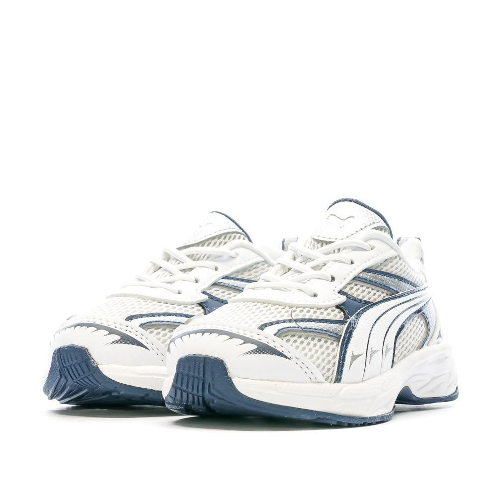 Baskets Blanche/Bleu Garçon Puma Morphic vue 6