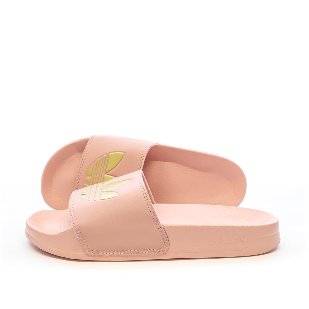 Claquettes Rose/Doré Femme Adidas Adilette pas cher