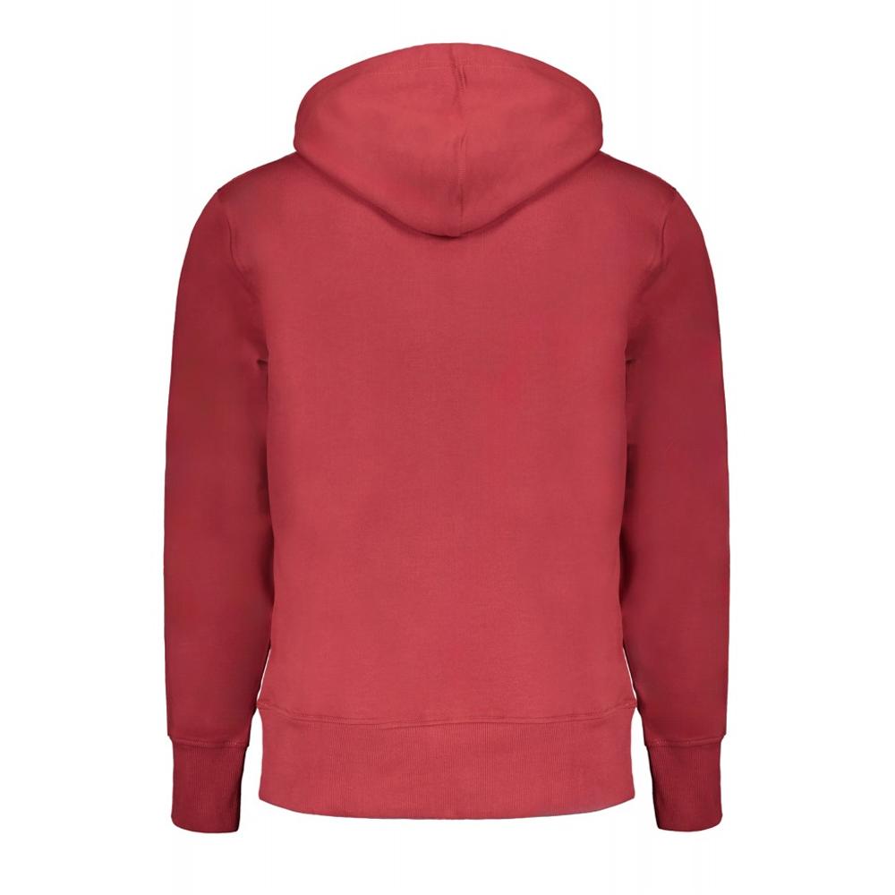 Sweat à capuche Rouge Homme Calvin Klein Jeans Disrupted J30J325429 vue 2