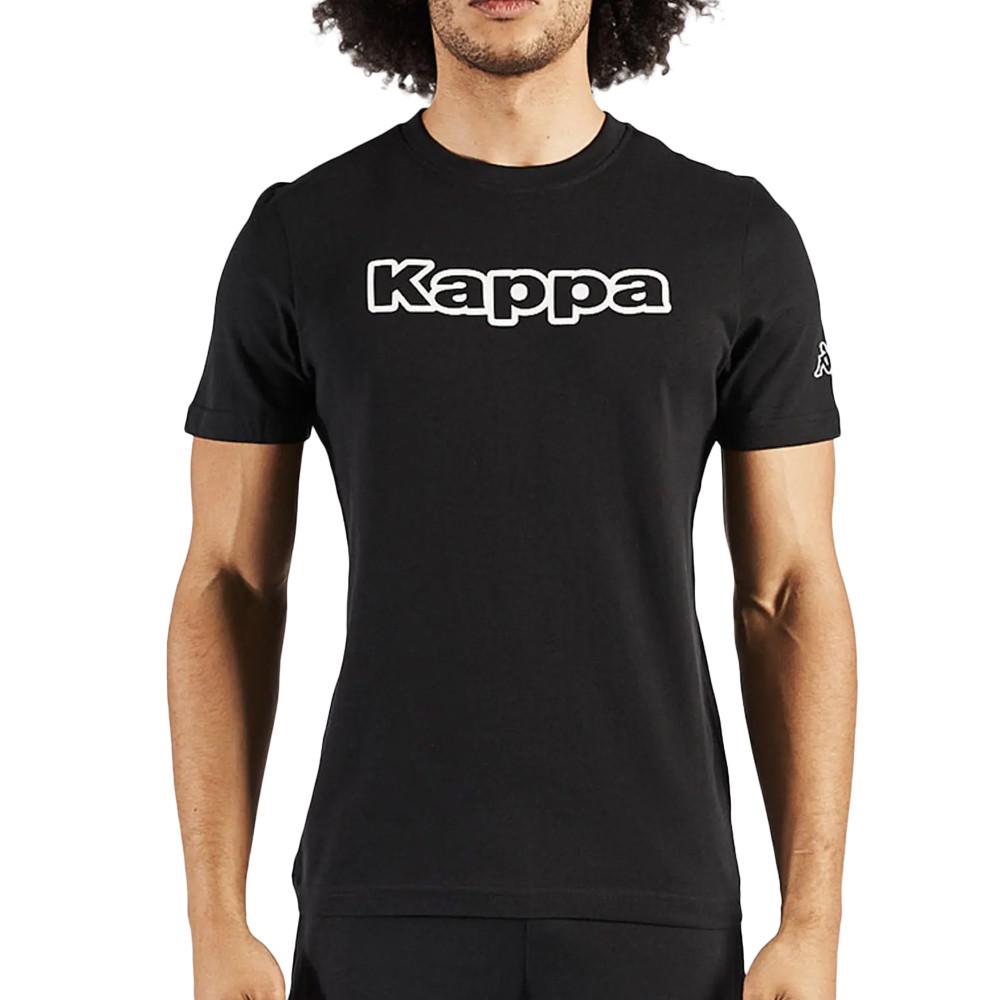 T-shirt Noir Homme Kappa Logo Fromen Slim pas cher