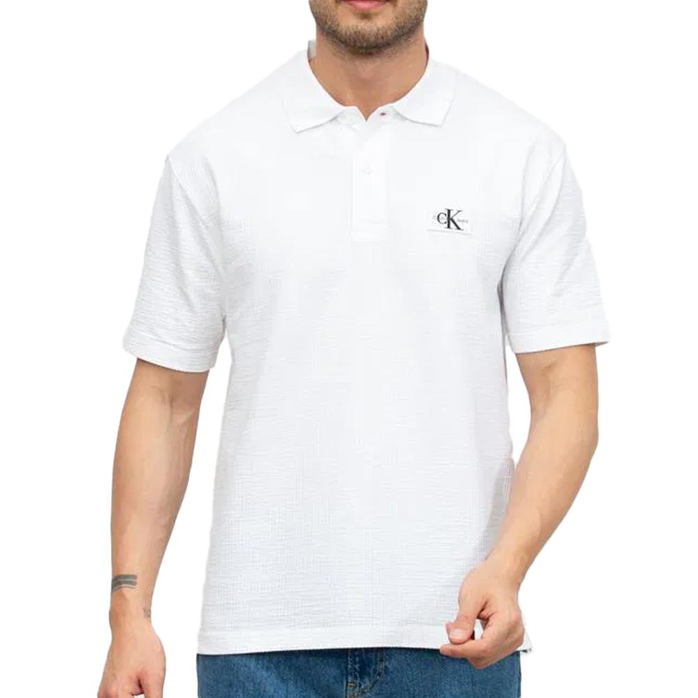 Polo Blanc Homme Calvin Klein Jeans J30J325433 Espace des marques