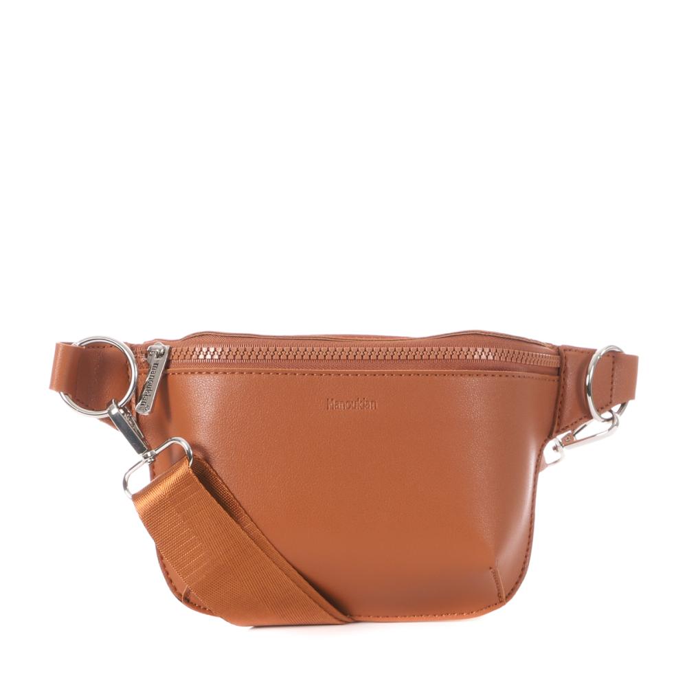 Sac Banane Camel Femme Manoukian Molly pas cher