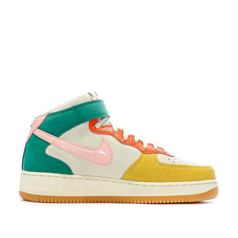 Baskets Ecru Vert Rose Homme Nike Air Force 1