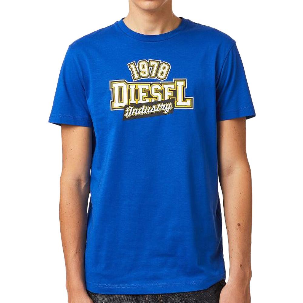 T-shirt Bleu Roi Homme Diesel Diegos pas cher