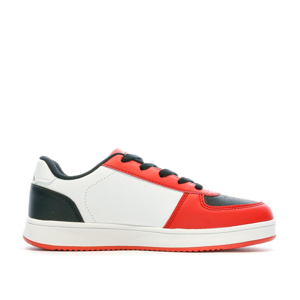 Baskets Blanc/Rouge Garçon KAPPA Malone Lace vue 2