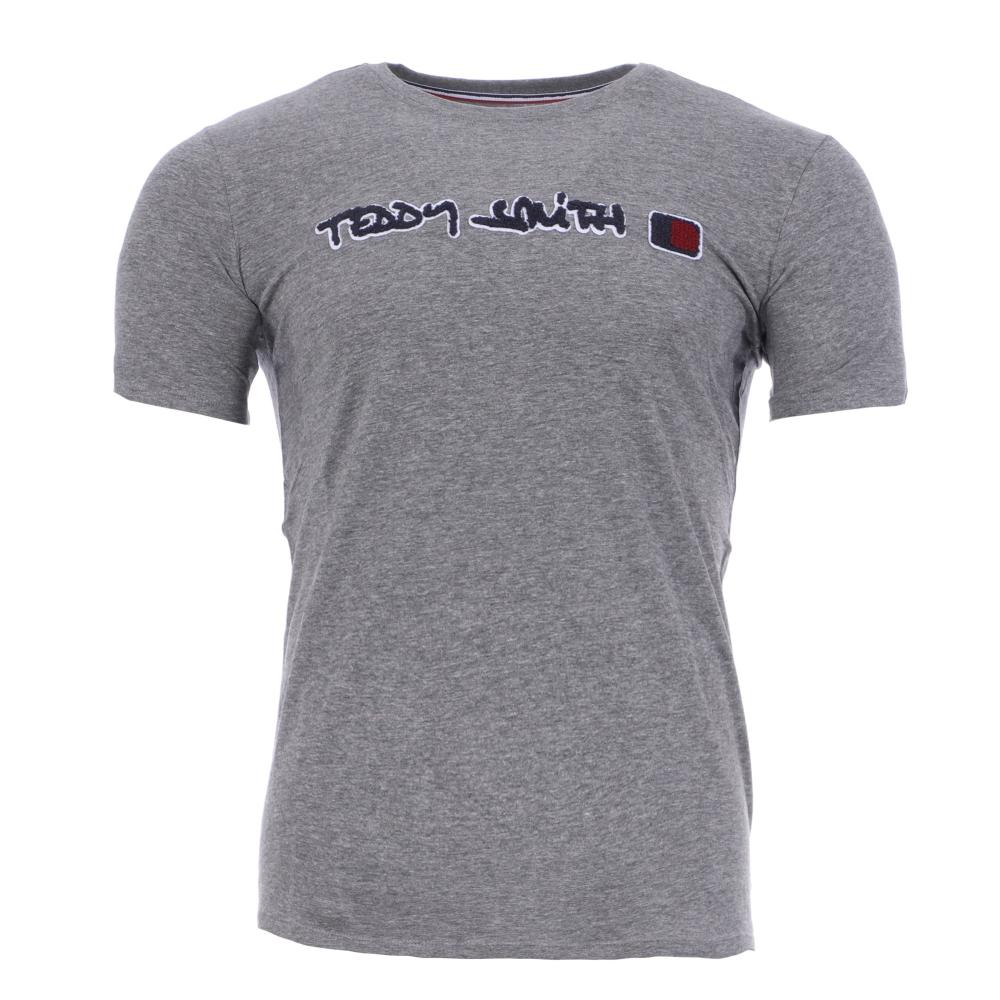 T Shirt Gris Homme Teddy Smith T-Clap pas cher