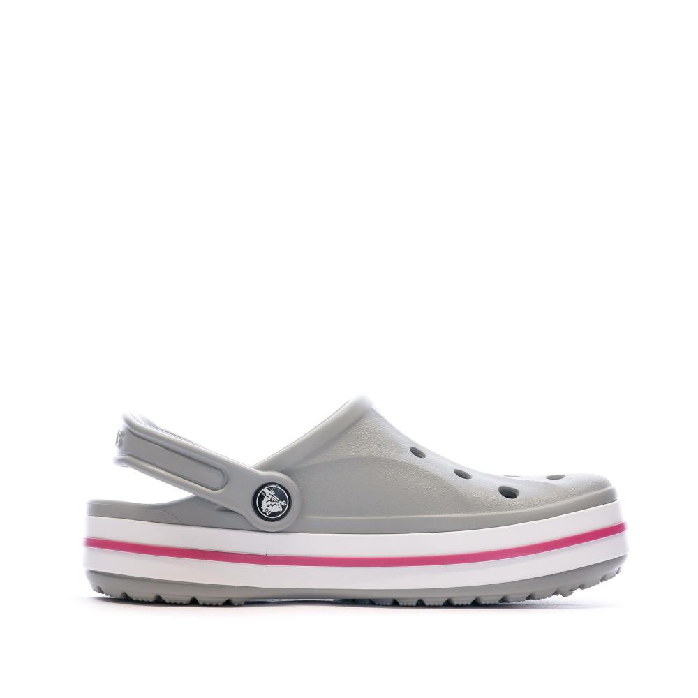 Sandales Crocs Grises Femme Bayaband Clog vue 2