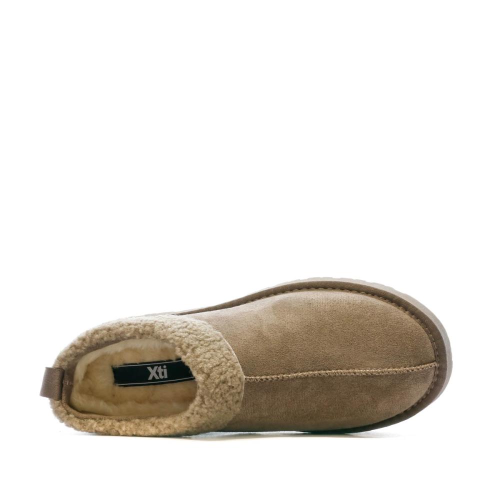 Boots Taupe Femme Xti Slippers vue 4