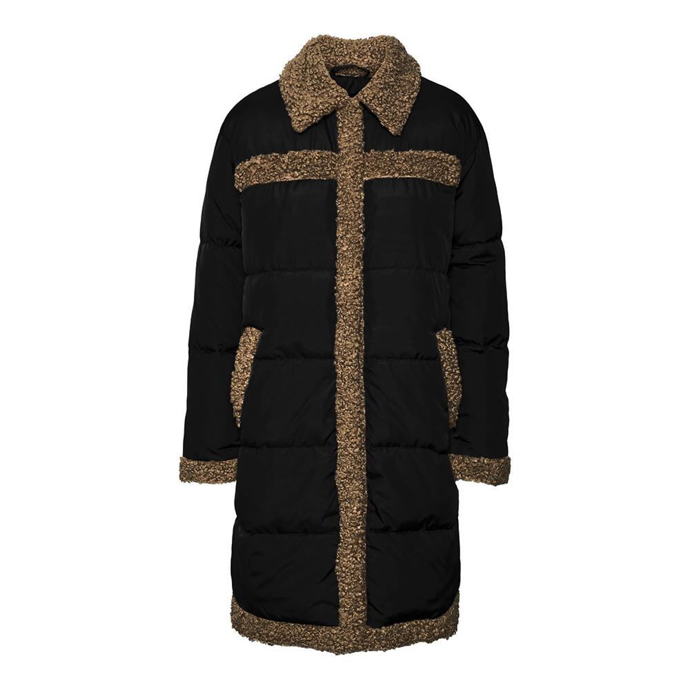 Doudoune Noir Femme Vero Moda Teddy Coat Boos pas cher