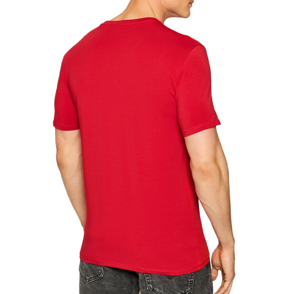 T-shirt Rouge Homme Guess Core V vue 2